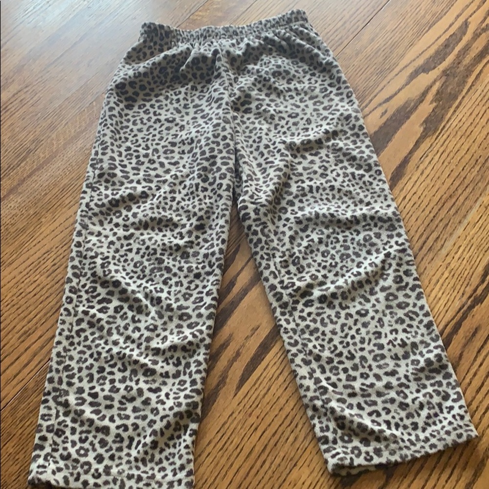 5 for $25 bundle option! 
Carters lightweight fleece cheetah print pants
